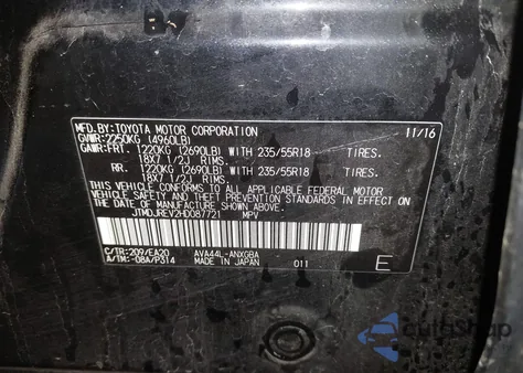 2017 Toyota Rav4 Hybrid Limited z USA, uszkodzony, nr VIN JTMDJREV2HD087721